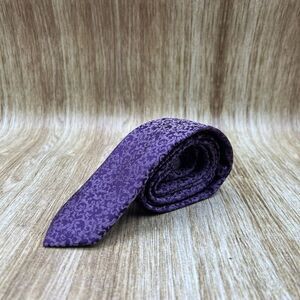 Ted Baker Purple Patterned Tie Men Wedding Formal